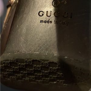 Gucci Horsebit Logo Heels